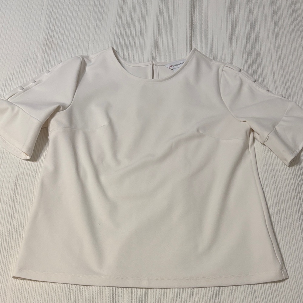 Liz Claiborne Cream Blouse
